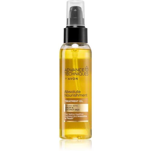 Avon Advance Techniques Absolute Nourishment hranilno olje za lase z arganovim oljem s kokosovim oljem 100 ml Cene