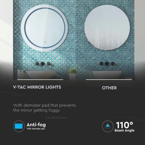  LED kupatilsko ogledalo sa grejanjem i pozadinskim osvetljenjem LED/25W/230V IP44 3000K/4000K/6400K Slike