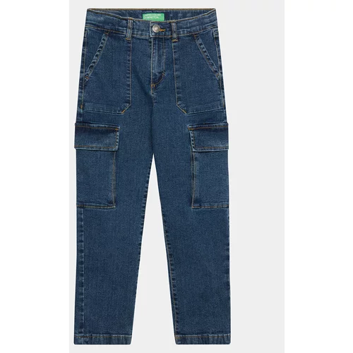 United Colors Of Benetton Jeans hlače 4ULQCF02W Mornarsko modra Slim Fit