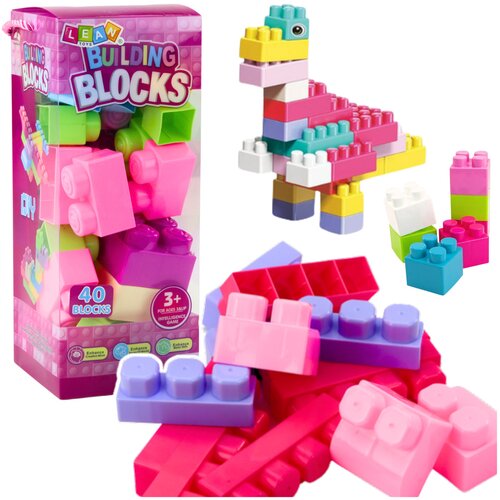 Blocks In Box Large Construction Set Colorful 40pcs. Cene