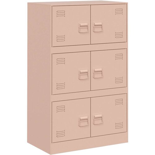 Maison Chic Komoda - Predalnik roza 67x39x107 cm jeklo, (21715655) Slike