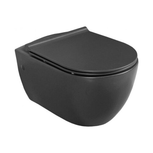 Turkuaz WC školjka City Rimless 019107-D-97 crna mat Cijene