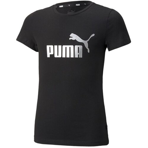 Puma Majca za devojčice Ess+Logo Tee G, Crna Slike