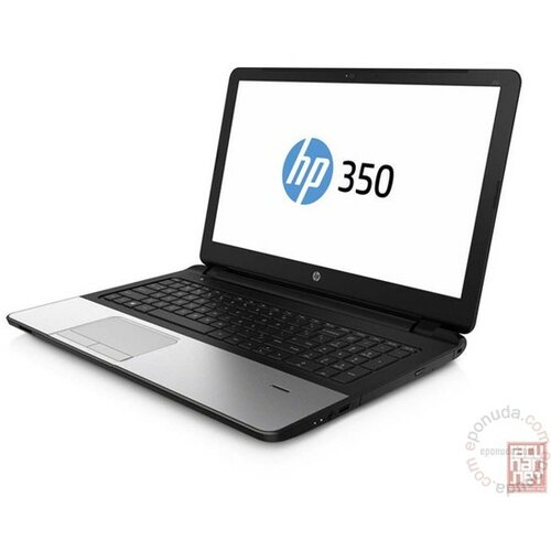 Hp 350 G1, Intel Core i5-4210U (1.7GHz), 4GB DDR3L, 500 GB, 15.6 LED HD AG, AMD Radeon HD 8670M (2GB), DVD-RW, WiFi b/g/n, BT 4.0, HDMI, Card reader, Webcam,Numeric Keypad,Free DOS. Silver/Black, J4U30EA laptop Slike