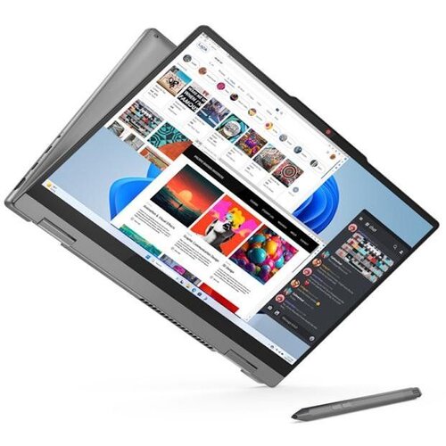 Lenovo Laptop IdeaPad 5 2in1 14IRU9 (83DT007XYA)14 WUXGA Ultra 7-150U 16GB 1TB FPR backlit SRB siva Slike