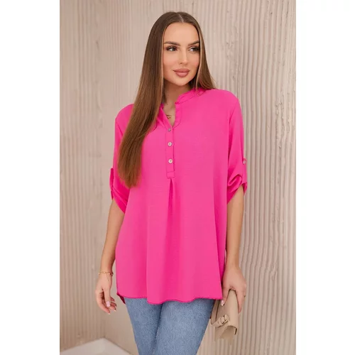 Kesi Blouse with a longer back pink