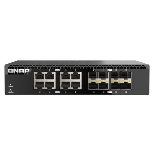 Qnap Stikalo 8 port 10Gb SFP + RJ45, half rack 1U Cene