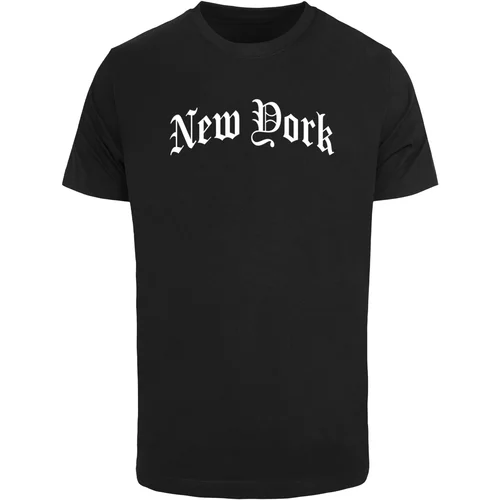 MT Men Men's T-shirt New York Wording - black