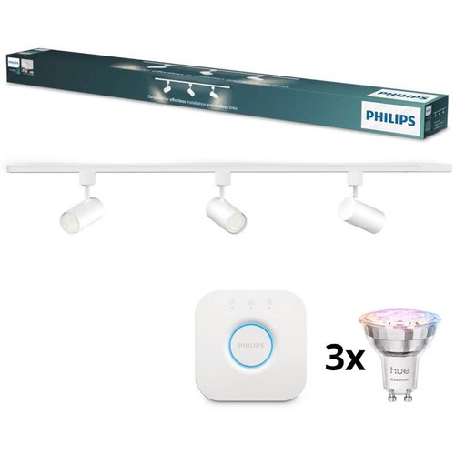Philips LED prigu&scaron;iva spot svetiljka za &scaron;insku rasvetu EASYLINK HUE 3xGU10/4,7W/230V + Hue bridge Cene
