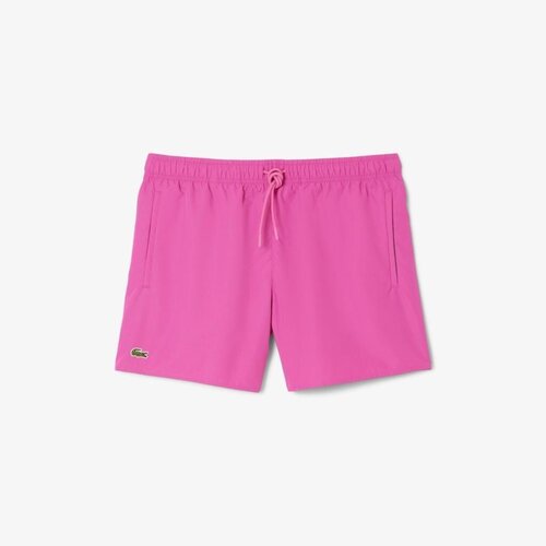 Lacoste SHORT SLEEVED RIBBED COLLAR Ružičasta Slike