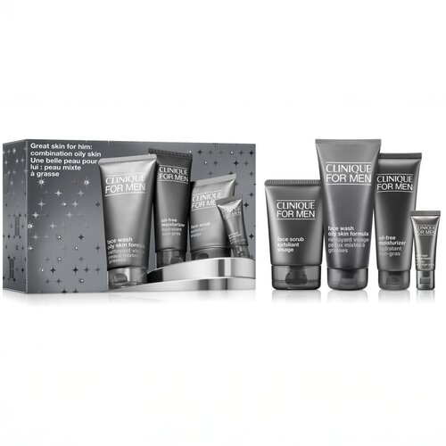 Clinique Holiday Great Skin for HIM: Combination Oily Skin božićni poklon set za muškarce Cijene