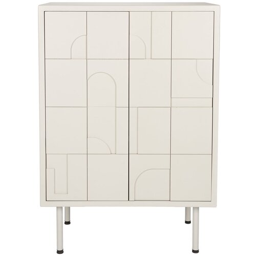 White Label Svetlo siva omarica 70x100x40 cm Funk – Cene