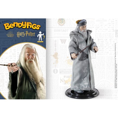 The Noble Collection Dumbledore with wand Maleable Bendyfigs figura 19cm Cene