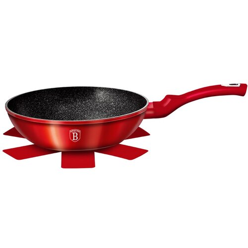 Shumee GRANIT WOK 30CM BERLINGER HAUS METALIC LINE BORDO BH-6166, (21385278) Cene