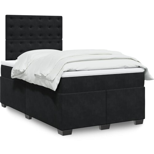 Box spring krevet s madracem crni 120 x 200 cm bar&scaron;unasti Cijene