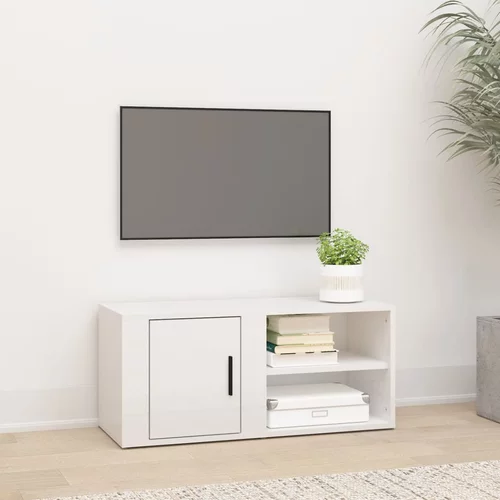 vidaXL TV ormarić sjajni bijeli 80 x 31 5 x 36 cm konstruirano drvo
