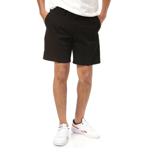 Carhartt WIP Pamučne kratke hlače John Short boja: crna, I021730.BLACK-BLACK