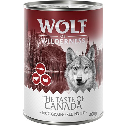 Wolf of Wilderness Ekonomično pakiranje "The Taste Of" 24 x 400 g - The Taste Of Canada Cijene