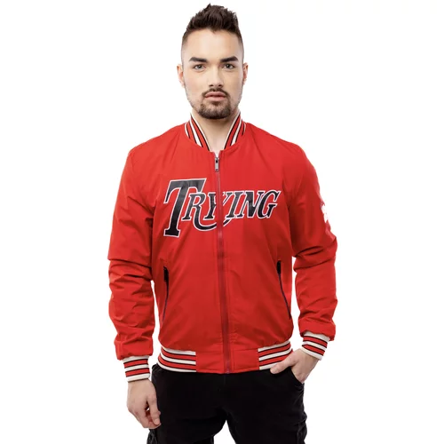 Glano Men's Baseball Jacket - Red