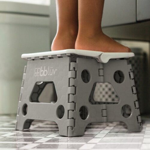 BBL&amp;Uuml;V St&amp;euml;p sklopiva klupica za djecu 22 x 18 x 18,2cm Grey 18m+ 1 kom Slike