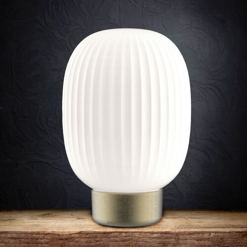  LED prigu&amp;scaron;iva dodirna stona lampa LATTE LED/1,8W/5V USB 2000 mAh zlatna/bela Slike