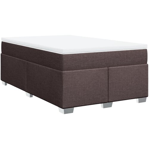 Maison Chic Box spring postelja - Vzmetna postelja z vzmetnico temno rjav 120x200 cm blago SL17965, (21894653) Cene