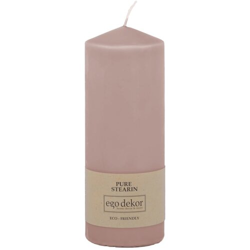 Eco candles by Ego dekor Pudrasto rožnata sveča Top, čas gorenja 50 h Cene