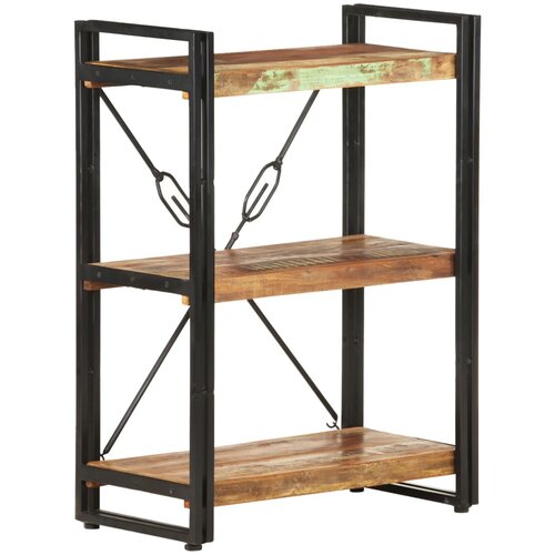 vidaXL Knjižna omara 3-nadstropna 60x30x80 cm trden predelan les Cene