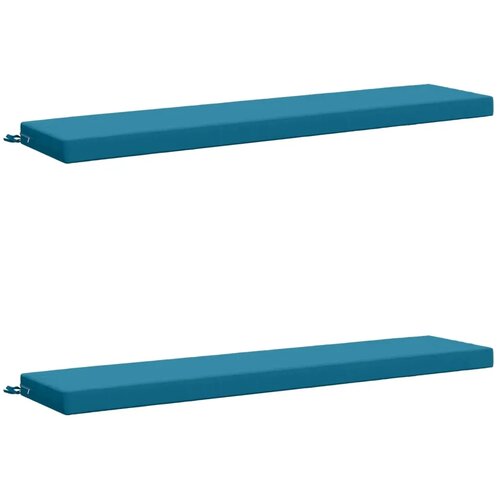  Jastučići za klupe - 2 dijela SOEST 2 kom. 100% poliester - Svjetloplava 180 x 40 x 8 cm Poliester Cijene