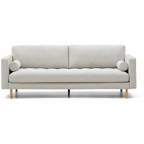 Kave Home Sofa sivo-bež od &amp;scaron;enila 222 cm Debra &amp;ndash; Slike
