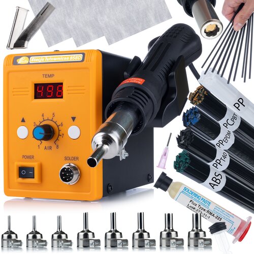 Rosfix SET SPAJKALNA POSTAJA 858D BRIZGALNA GLAVA &ndash; 700W, 100&ndash;500&deg;C, 8 DYSZ, FLUX, SPOJKE, MREŽE | PDF VODIČ, (5000036426) Cene