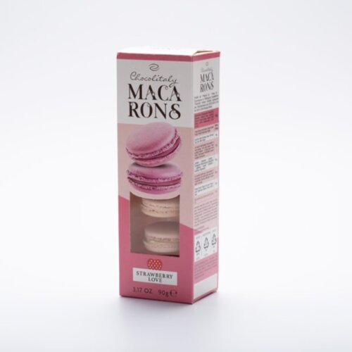 CHOCOLITALY Macarons jagoda Love 90gr Cene