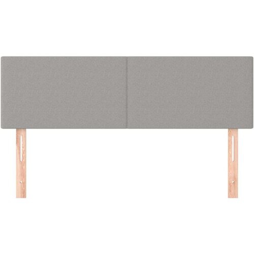  Uzglavlja 2 kom svjetlosiva 72 x 5 x 78/88 cm od tkanine Slike