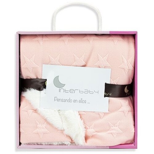 Interbaby Dvostrana Dekica 80x100cm Stars Pink Slike