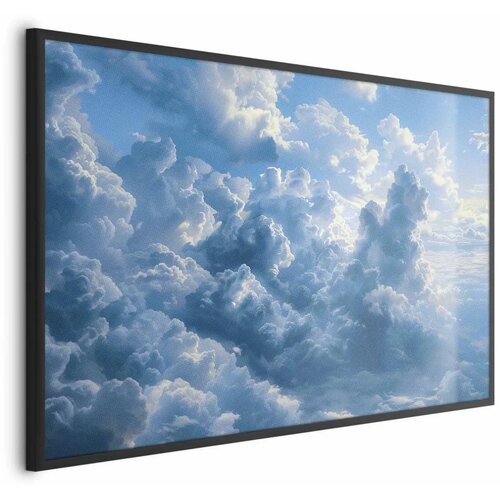  Plakat Ocean in the Air: Waving Clouds Reflecting Morning Light 42x29.7 Crni okvir Cijene