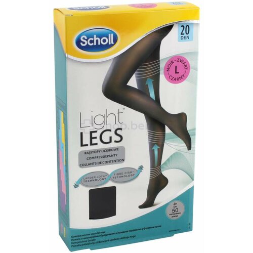 Scholl light legs kompresivne čarape 20 den, crne, l Cene