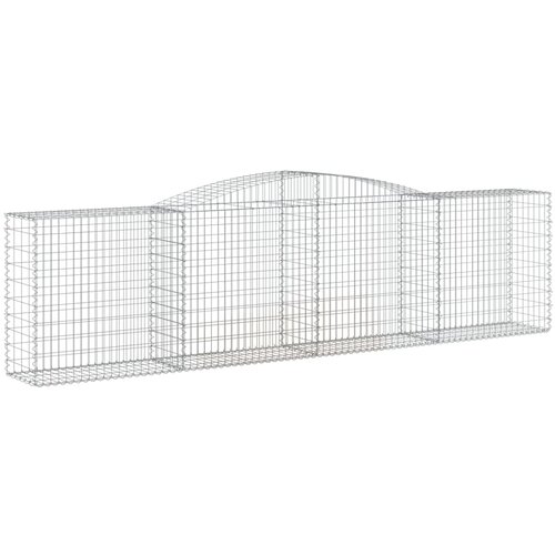  Lučne gabionske ko&amp;scaron;are 7 kom 400x50x100/120cm pocinčano željezo Slike