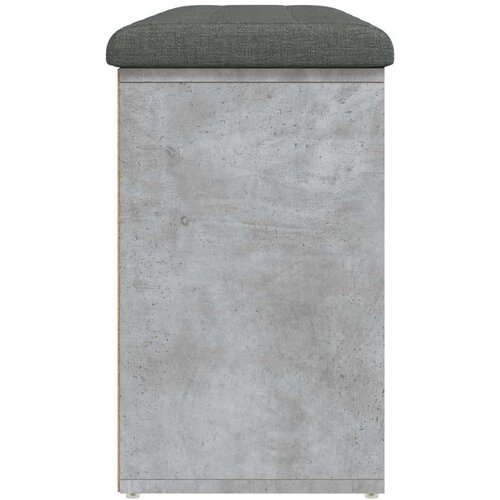 VidaXL klupa za cipele siva boja betona 102x32x50 cm konstruirano drvo Slike