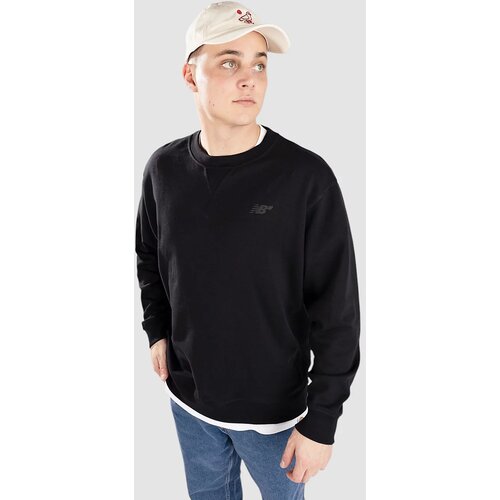 New Balance Numeric French Terry Crew Pulover black Cene