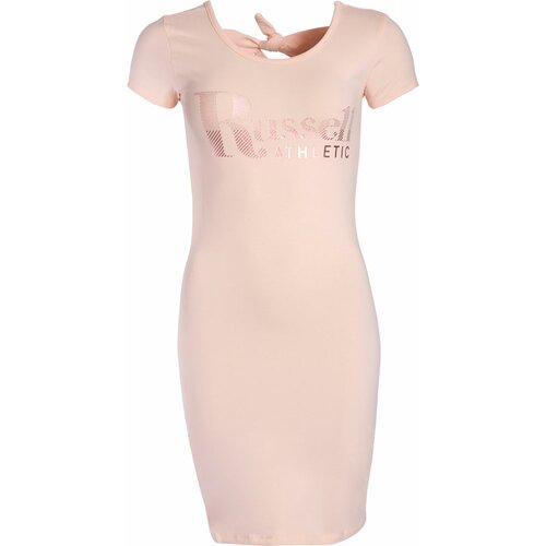Russell Athletic ženska haljina DRESS WITH KNOT DETAIL pink A11471 Slike