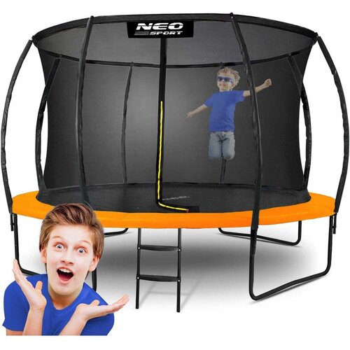 Neo-Sport profilirani vrtni trampolin 374 cm (12 ft) s unutarnjom mrežom, narančasti Cijene
