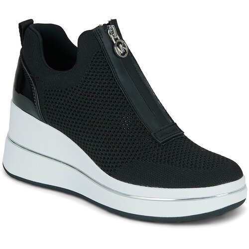 Michael Kors Visoke superge EMMY WEDGE ZIP SLIP ON Črna Cene