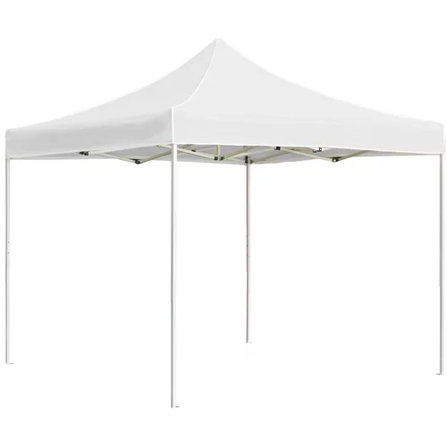 vidaXL Profesionalen zložljiv vrtni šotor aluminij 2x2 m bel
