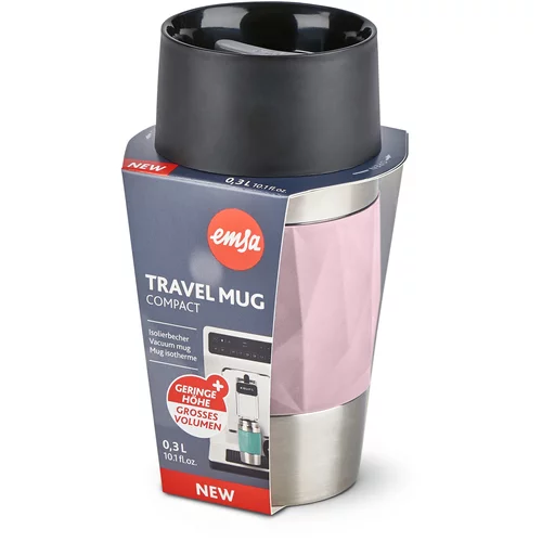 Tefal emsa travel mug compact 0,3 liter pink