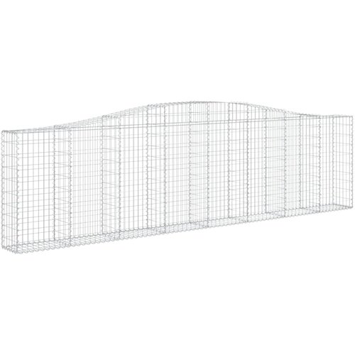  Lučne gabionske ko&amp;scaron;are 7 kom 400x30x100/120cm pocinčano željezo Slike