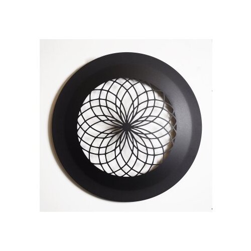 Wallxpert Zidna dekoracija APT757MS, 46 x 46 cm, Crna Slike