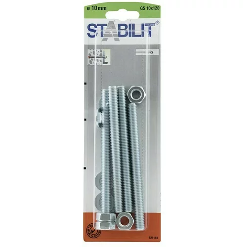 STABILIT Set navojnih šipki GS 10x120 (Duljina: 120 mm, Navoj: M 10)