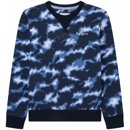 Pepe Jeans Sweater majica 'Terry' plava / mornarsko plava / svijetloplava