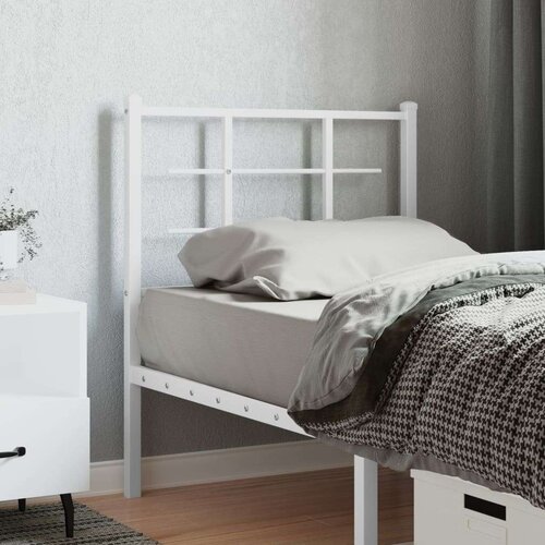  Kovinsko vzglavje belo 80 cm, (21142886) Slike