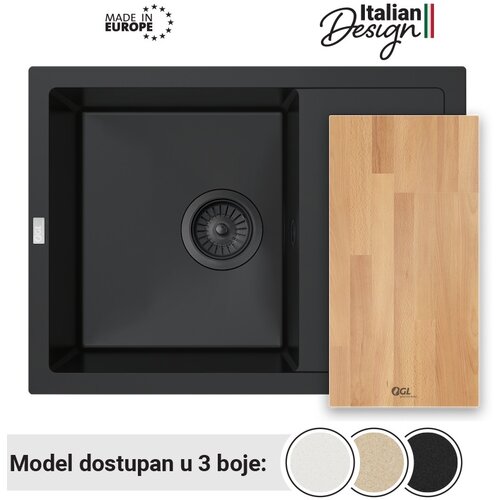 GL sudopera ankona 1KO crna 580x440/195 mm Cene